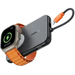Портативний зарядний пристрій V0567 ємністю 5000 мАг для iPhone з вбудованим кабелем - мініатюра 5