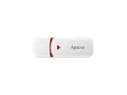 USB флеш накопичувач Apacer 64 GB AH333 White USB 2.0 (AP64GAH333W-1)