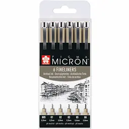 Набір лайнерів Pigma Micron 6 шт Sakura