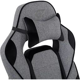Геймерське крісло GT Racer сіре з чорним (X-2749-1 Fabric Gray/Black Suede) - мініатюра 2
