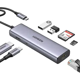 USB-хаб Ugreen CM512 7-in-1 (90568) [165607] - мініатюра 2