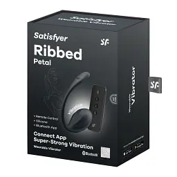 Віброяйце Satisfyer Ribbed Petal чорний - мініатюра 5