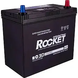 Автомобільний акумулятор ROCKET Japan 6СТ-45Ah АзЕ 430A (CCA) ТК SMF 55B24L - мініатюра 2