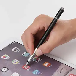 Стилус ємнісний, високоточний Jot Pro двосторонній, металевий, зі вставкою, чорний - мініатюра 2