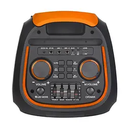 Акустична система ZXX-1095 акумуляторна Bluetooth колонка з FM-радіо і MP3 плеєром і мікрофоном 80 Вт Чорний - мініатюра 3
