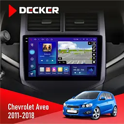 Штатная магнитола Chevrolet Aveo 2011-2018 Decker D9-009 4x64, DSP, 4G, 2k Decker (НФ-00008159)