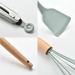 Набір кухонного приладдя Kitchen Set 12 предметів бірюзовий - мініатюра 2