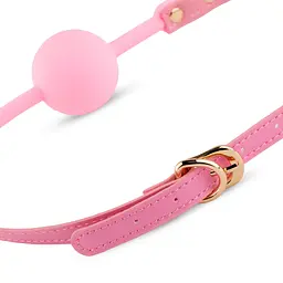 Кляп Knebel Ball Gag рожевий - мініатюра 5