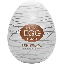 Мастурбатор яйце Tenga Egg New Standard Silky II білий