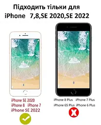 Чохол протиударний Spigen Liquid Crystal 054CS22204 для iPhone 7/8/SE 2/3 2020/2022 (4.7") Black - мініатюра 2
