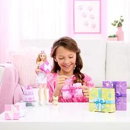 Лялька Barbie Party unboxed у лілових тонах (JFG70) - мініатюра 6