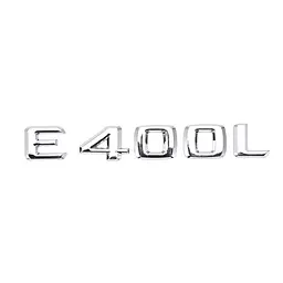 Емблема напис E400L для Mercedes-Benz E-Class хром 165х23 мм пластик (на скотчі)