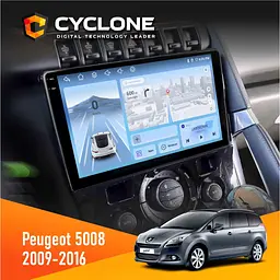 Штатна магнітола Peugeot (5008) 2009-2016 Cyclone C9-012 4x64, DSP, 4G Cyclone (НФ-00007987)