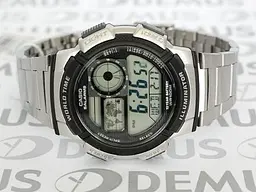 Стильні електронні годинники чоловічі наручні японські Оригінал Casio Collection AE-1000WD-1AVEF - мініатюра 8