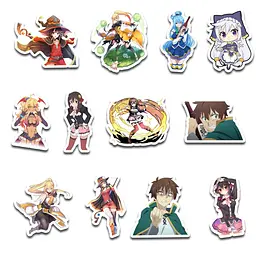 Стікерпак GeekLand KonoSuba 45 штук (SP KS 01) - мініатюра 2