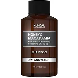 Шампунь відновлюючий "Іланг-Іланг" 100 мл Kundal Honey & Macadamia Nature Shampoo Ylang-Ylang - мініатюра 1