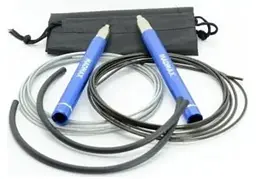 Скакалка швидкісна на підшипниках алюмінієва MadMax MFA-286 Speed jump rope Blue 3 м (MFA-286-BLU-U) - мініатюра 2