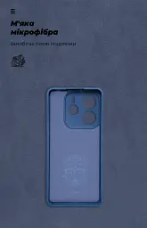 Чехол ArmorStandart ICON для Xiaomi Redmi Note 14 5G Camera cover Dark Blue - миниатюра 4