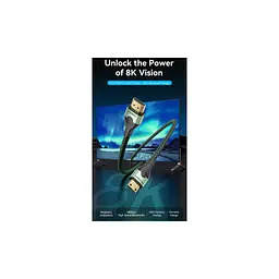 Кабель мультимедійний HDMI M to HDMI mini M 1.0m V2.1 8K 60Hz green Vention (AGJGF) - мініатюра 4