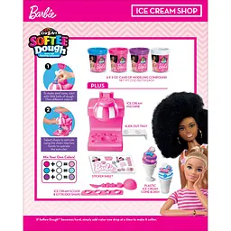 Тісто для ліплення Cra-Z-Art Barbie Магазин морозива з формами набір 8 шт. (34040CRA) - мініатюра 3