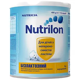 Дитяча суміш Nutrilon безлактозна 400 г (8712400745291) - мініатюра 2