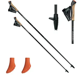 Палиці для скандинавської ходьби Gabel X-5 Black 130 (77009351141300) фіксованої довжини - мініатюра 6