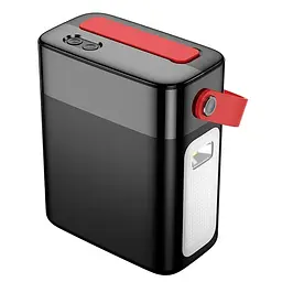 Павербанк з ліхтарем Hoco Title J143 80000 mAh 22W PD QC чорний - мініатюра 4