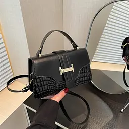 Маленьке кроссбоді еко-шкіра чорне Lilly P2-1501A - мініатюра 2