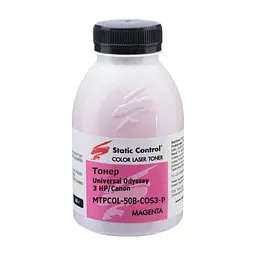 Тонер HP/Canon MPTCOL OS3 40г magenta (фасовка) Static Control (MPTCOL-40B-MAOS3-P)