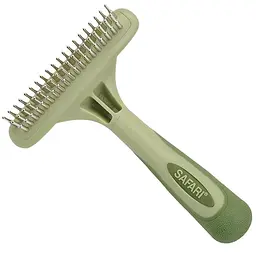 Дворядні граблі Safari Dog Rotating Pin Double Row Undercoat Rake для підшерстка собак