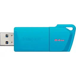USB флеш накопичувач Kingston 64GB DataTraveler Exodia M USB 3.2 Gen1 Aqua Blue (KC-U2L64-7LB) - мініатюра 2