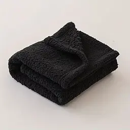 Ковдра для тварин Derby Calming Blankets Fluffy Premium Fleece Чорний 80х100 см