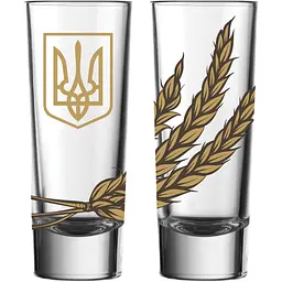 Набір чарок Concept Glass Колоски 66 мл 4 шт. (CG4-106065)