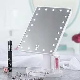 Біле Дзеркало з LED-підсвічуванням для макіяжу Magic MakeUp Mirror