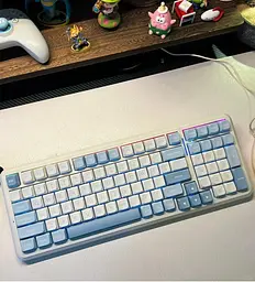 Клавіатура MCHOSE K99 V2 RGB Mechanical Icy Creamsicle Switch Wireless (MC-K99V2-4) Sky Blue (G-000003615) - мініатюра 10