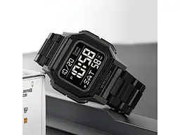 Наручний годинник чоловічий 2264BKGYBK Black-Grey-Black Skmei acs0030088 - мініатюра 6