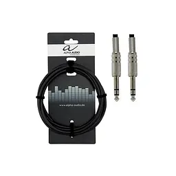 Инструментальный кабель Jack 6,3-Jack 6,3 6м Alpha Audio Basic 190.030 - мініатюра 1