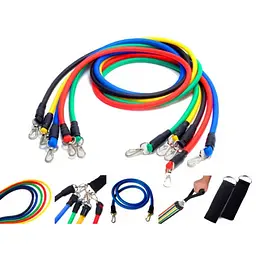 Набір еспандерів для фітнесу, 5 гумових джгутів Power Bands - мініатюра 2