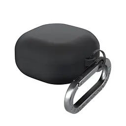 Силіконовий чохол для навушників Samsung Galaxy Buds Core, Hang Case, чорний, ультратонкий захисний кейс товщиною 2 мм, захист від подряпин, пилу та ударів, компактний, з карабіном для кріплення, ArmorStandart (ARM88041)