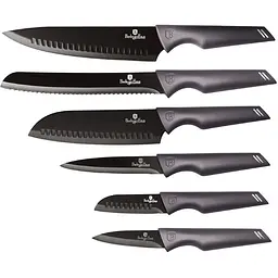 Уцінка. Набір ножів Berlinger Haus Metallic Line Carbon Pro Edition, 6 предметів, сірий (BH 2596)