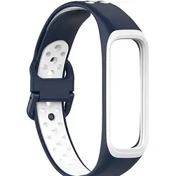 Ремінець DK Silicone Sport Band Nike для Samsung Galaxy Fit2 (R220) (blue / white) - мініатюра 2