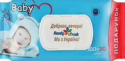 Вологі серветки "Handy Fresh", baby, 100+20 (120) шт з клапаном Зам