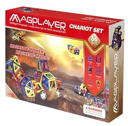 Конструктор магнітний Magplayer, 66 елементів (MPA-66) - мініатюра 2