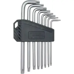 Набір ключів Wurth Г-подібних Torx з отвором S2 TX6-25, 8 шт. Red Stripe (арт. 575239 122)