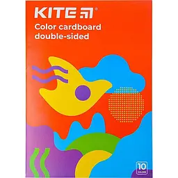 Картон кольоровий А4/10 "Kite"10 кольор. двосторонній "Kite Fantasy" K22-255-2 (4063276131218)(SC)