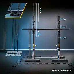 Стійки під штангу Trex Sport TX-100S регульовані з ручками для віджимань - мініатюра 18
