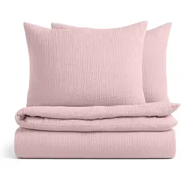 Комплект постільної білизни Cosas євро без простирадла муслін ROSE 200 x 220 см (Set_Muslin_40Rose_200_2)