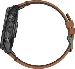 Смарт-годинник Garmin Epix Pro [Gen 2] Sapphire Edition 51mm Carbon Grey DLC Titanium with Chestnut Leather Band [010-02804-30/31] [86528] - мініатюра 6