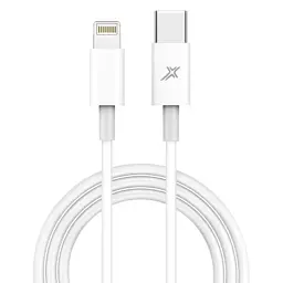 Дата кабель USB-C to Lightning 1.0m12W CL-03W White Grand-X (CL-03W) - мініатюра 2