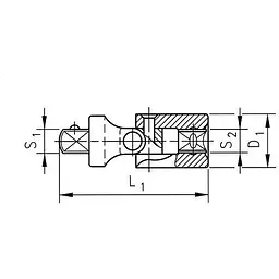 Кардан Wurth 1/2" (0712138301) - мініатюра 2